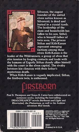 Dragonlance - Elven Nations Trilogy 1 Firstborn - Roman (B Grade) (Genbrug)